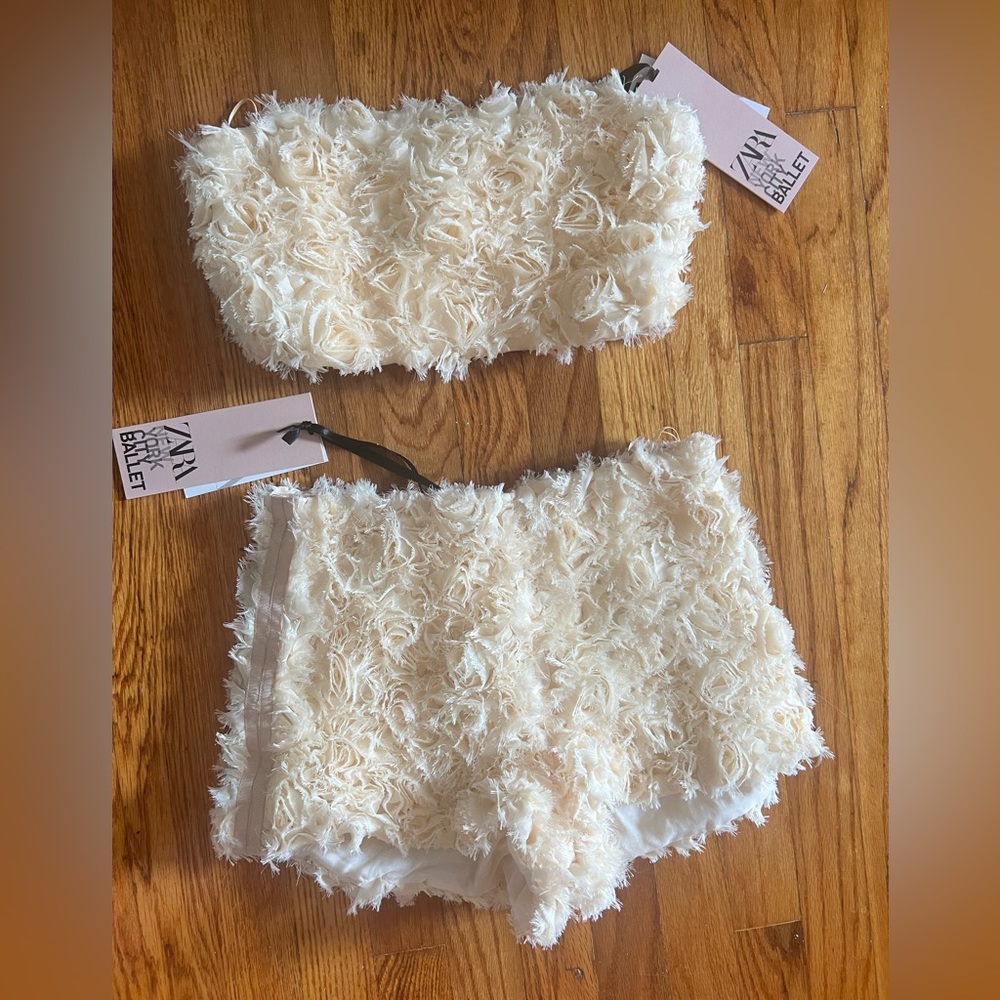 Zara x New York City Ballet Vanilla Floral Set NWT